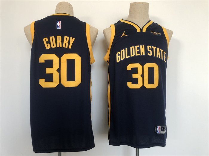 Men's Golden State Warriors #30 Stephen Curry Black Stitched Basketball Jersey