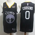 Men's Golden State Warriors DeMarcus Cousins Black Basketball Jersey Embroidered