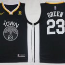 Men's Golden State Warriors Draymond Green Black Basketball Jersey Embroidered