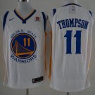 Men's Golden State Warriors Klay Thompson White Basketball Jersey Embroidered