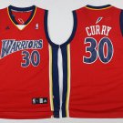 Men's Golden State Warriors Stephen Curry Red Throwback Basketball Jersey Embroidered