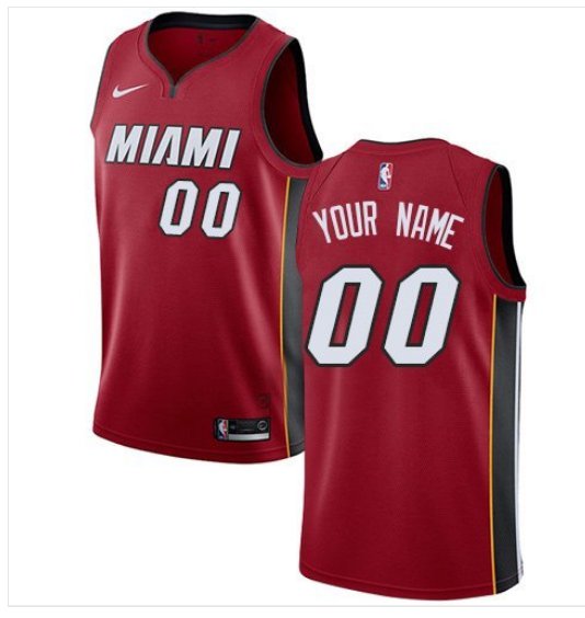 Men's Heats Personalized Custom Red Statement Edition Jersey
