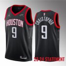 Men's Houston Rockets #9 Josh Christopher Black 2023 Statement Edition Stitched Basketball Jersey