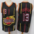 Men's Houston Rockets #13 James Harden Black Hardwood Classics Stitched Jersey