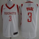 Men's Houston Rockets Chris Paul White Basketball Jersey Embroidered