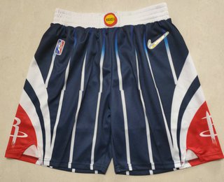 Men's Houston Rockets Navy Blue 75th Anniversary Diamond 2021 Stitched Shorts