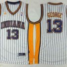 Men's Indiana Pacers #13 Paul George White Throwback Stitched Jersey