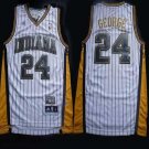 Men's Indiana Pacers #24 Paul George White Throwback Stitched Jersey
