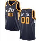 Men's Jazz Personalized Custom Navy Blue Icon Edition Jersey