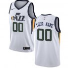 Men's Jazz Personalized Custom White Association Edition Jersey