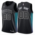 Men's Jordan Hornets Personalized Custom Black City Edition Jersey 1