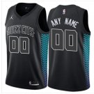 Men's Jordan Hornets Personalized Custom Black City Edition Jersey