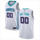 Men's Jordan Hornets Personalized Custom White Association Edition jersey