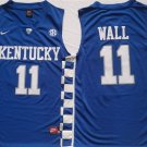 Men's Kentucky Wildcats #11 John Wall Blue Stitched Basketball Jersey