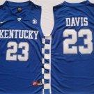 Men's Kentucky Wildcats #23 Anthony Davis Blue Stitched Basketball Jersey