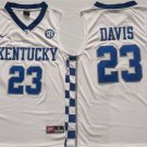 Men's Kentucky Wildcats #23 Anthony Davis White Stitched Basketball Jersey