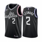 Men's Los Angeles Clippers #2 Kawhi Leonard 202223 Black City Edition Stitched Jersey