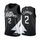 Men's Los Angeles Clippers #2 Kawhi Leonard 202223 Black Statement Edition Stitched Jersey