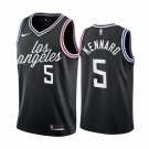 Men's Los Angeles Clippers #5 Luke Kennard 202223 Black City Edition Stitched Jersey