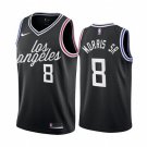 Men's Los Angeles Clippers #8 Marcus Morris Sr. 202223 Black City Edition Stitched Jersey