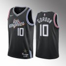 Men's Los Angeles Clippers #10 Eric Gordon Black 202223 City Edition Stitched Jersey