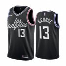 Men's Los Angeles Clippers #13 Paul George 202223 Black City Edition Stitched Jersey