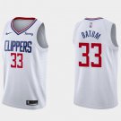 Men's Los Angeles Clippers #33 Nicolas Batum White Association Edition Stitched Basketball Jersey