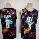 Men's Los Angeles Lakers #6 LeBron James Throwback basketball Jersey