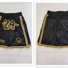 Men's Los Angeles Lakers #24 Kobe Bryant Black Mamba Just Don Swingman Throwback Shorts