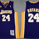 Men's Los Angeles Lakers #24 Kobe Bryant Purple 60th Anniversary Throwback basketball Jersey