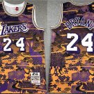 Men's Los Angeles Lakers #24 Kobe Bryant PurpleYellow Throwback basketball Jersey