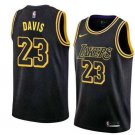 Men's Los Angeles Lakers Anthony Davis Black City Edition Jersey