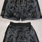 Men's Los Angeles Lakers Black MAMBA Shorts