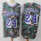 Men's Los Angeles Lakers Kobe Bryant Camo Throwback Basketball Jersey Embroidered