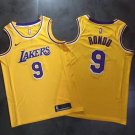 Men's Los Angeles Lakers Rajon Rondo Yellow Basketball Jersey Embroidered