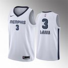 Men's Memphis Grizzlies #3 Jake LaRavia White Stitched Basketball Jersey