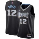 Men's Memphis Grizzlies #12 Ja Morant Black 202223 City Edition Stitched Basketball Jersey