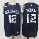Men's Memphis Grizzlies #12 Ja Morant Navy Diamond 2022 City Edition Swingman Stitched Jersey