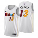 Men's Miami Heat #13 Bam Adebayo 202223 White City Edition Stitched Jersey