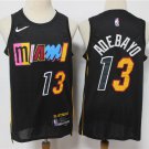 Men's Miami Heat #13 Bam Adebayo Black Diamond 2022 City Edition Swingman Stitched Jersey