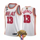 Men's Miami Heat #13 Bam Adebayo White 2023 Finals Classic Edition With NO.6 Patch Stitched Jersey