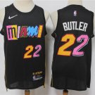 Men's Miami Heat #22 Jimmy Butler Black Diamond 2022 City Edition Swingman Stitched Jersey