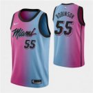 Men's Miami Heat #55 Duncan Robinson 2021 BluePink City Edition Vice Stitched Jersey