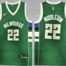 Men's Milwaukee Bucks #20 Khris Middleton Green 2021 Swingman Stitched Jersey
