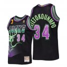 Men's Milwaukee Bucks #34 Ray Allen Black Finals Champions Stitched Jersey