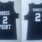 Men's Moss Point High School Devin Booker Navy Basketball Jersey Stitched