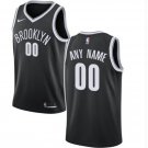 Men's Nets Personalized Custom Black Icon Edition Jersey