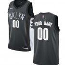 Men's Nets Personalized Custom Gray Statement Edition Jersey