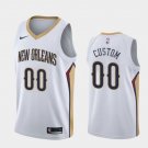 Men's New Orleans Pelicans #00 Custom Association Jersey white