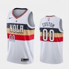 Men's New Orleans Pelicans #00 Custom Earned Jersey white